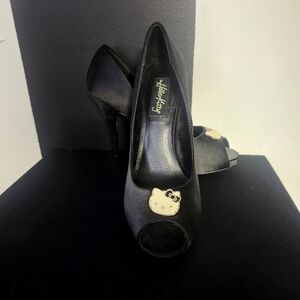 Hello Kitty Black Peep Toe Heels
